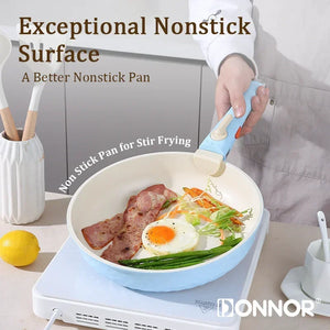 5-Piece Nonstick smooth Porcelain Coated Cookware Set