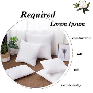 Ultra-Soft Decorative Pillow Inserts – Plush, Anti-Static, Everyday Comfort