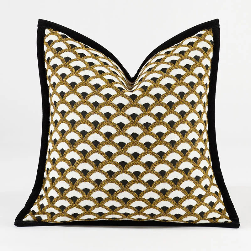 French Vintage Shell Chenille Pillow Covers – Timeless Elegance