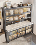 Luxury Rock Slab Kitchen Buffet & Sideboard Display