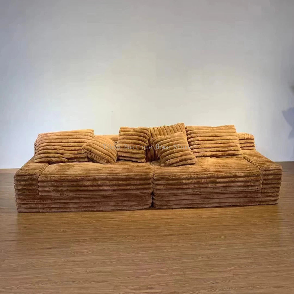 Nordic Cloud Sofa - Plush Velvet Sectional 300cm WHIMSICAL HOME OF CREATIONS