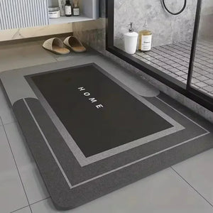 Mats Diatomite Bath Absorbent Anti Slip Floor Mat Foot Carpet Quick Dry Shower Toilet Rug Bathroom Kitchen Doormat Washable