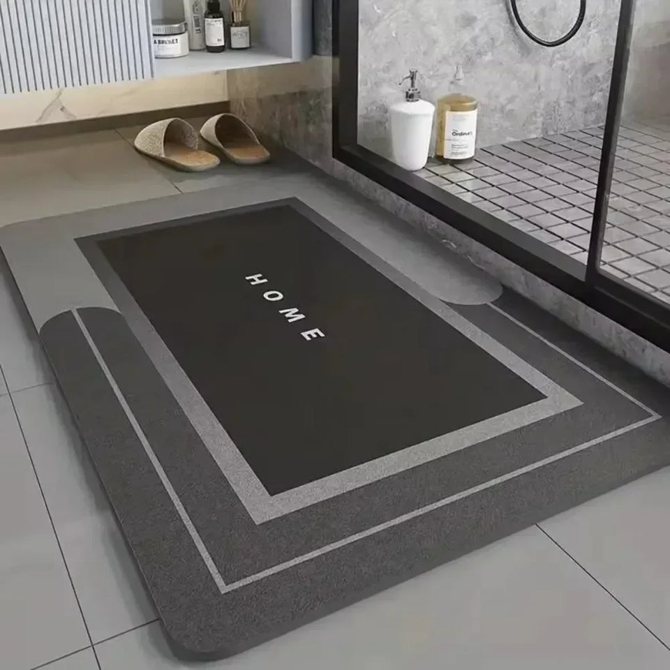 Mats Diatomite Bath Absorbent Anti Slip Floor Mat Foot Carpet Quick Dry Shower Toilet Rug Bathroom Kitchen Doormat Washable