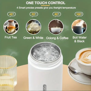 Portable Travel Electric Kettle – 500ml with LCD Display & Precise Temperature Control