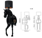 Luxury Horse Statue Wall Shelf – Artistic Wall-Mounted Display Storage