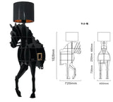 Luxury Horse Statue Wall-Mounted Display Shelf