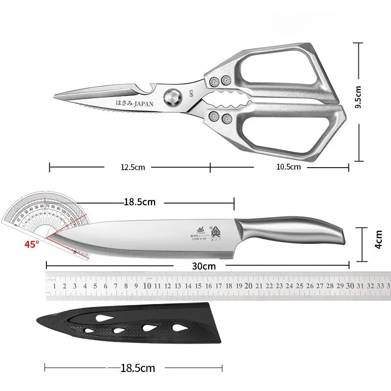 All-in-One Multifunctional Kitchen Scissors – With Case WHIMSICAL HOME OF CREATIONS