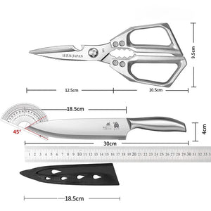 All-in-One Multifunctional Kitchen Scissors – With Case