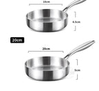 316 Stainless Steel Frying Pan 20 cm – Non-Stick Multi-Layer Cookware for Home & Professional Chefs WHIMSICAL HOME OF CREATIONS