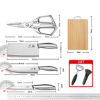 All-in-One Multifunctional Kitchen Scissors – With Case WHIMSICAL HOME OF CREATIONS