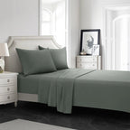 Luxury 300 TC Polyester Microfiber Sheets – Silky Soft, Wrinkle-Free, Deep Pockets, Fade-Resistant 4-Piece Set WHIMSICAL HOME OF CREATIONS