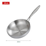 5-Ply 304 Stainless Steel Frying Pan – Ultimate Versatility Gas Stove and Induction Cooker