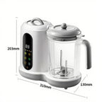 Multi-Functional Baby Food Maker – Steamer, Puree Blender & Milk Warmer with Temperature Display WHIMSICAL HOME OF CREATIONS