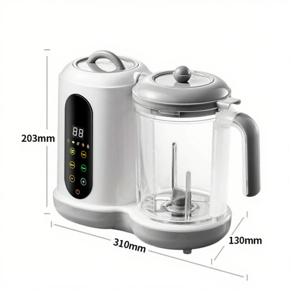 Multi-Functional Baby Food Maker – Steamer, Puree Blender & Milk Warmer with Temperature Display
