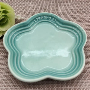 High-Gloss, high-quality Ceramic Blossom Dish – 14 cm in assorted vibrant colours