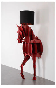 Luxury Horse Statue Wall-Mounted Display Shelf