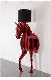 Luxury Horse Statue Wall-Mounted Display Shelf