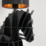 Luxury Horse Statue Wall-Mounted Display Shelf