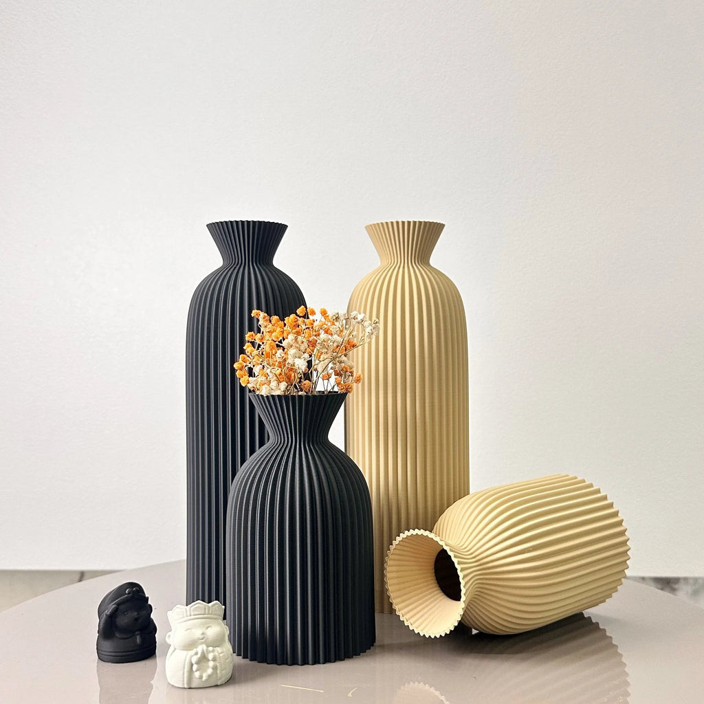 Piece Wavy Pattern Eccentric Vase Set – Stunning & Highly Popular WHIMSICAL HOME OF CREATIONS