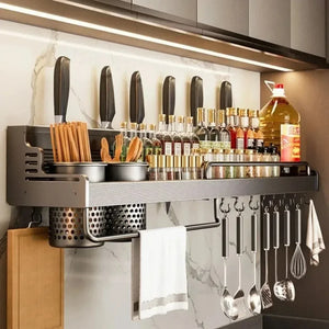 Wall Mounted Metal Dishware Storage Organizer Racks