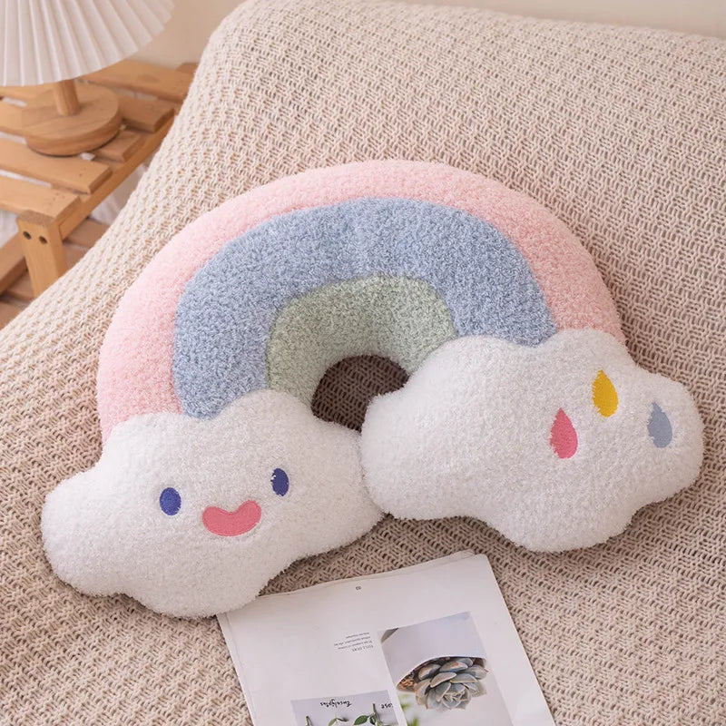 Kids Cute Colorful Unicorn Cushion Pumpkin Decoration Throw Pillow