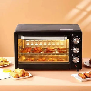 21–30L Multifunction Electric Oven & Grill – Large Capacity, Black
