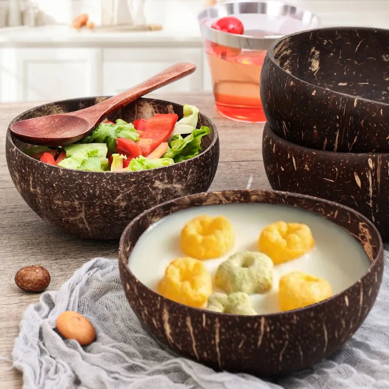 Handcrafted Eco-Friendly Coconut Bowls WHIMSICAL HOME OF CREATIONS