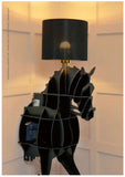Luxury Horse Statue Wall-Mounted Display Shelf