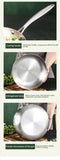 5-Ply 304 Stainless Steel Frying Pan – Ultimate Versatility Gas Stove and Induction Cooker