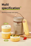 Portable Thermal 304 Stainless Steel Food Containers – Stackable & long term Insulated Microwave Safe
