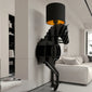 Luxury Horse Statue Wall-Mounted Display Shelf