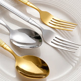 Elegant stainless steel/ Classical Gold Dinnerware Set