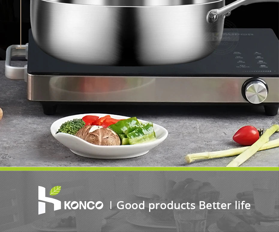 316 Stainless Steel Frying Pan 20 cm – Non-Stick Multi-Layer Cookware for Home & Professional Chefs WHIMSICAL HOME OF CREATIONS