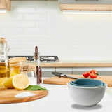 3-Piece Salad Bowl Set – Durable Plastic with Measurement Scale