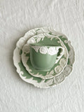 Vintage-Inspired Rose Tea & Coffee Cup Set with Saucer and Cake plate