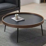 Wooden Modern Round Luxury Center Table Furniture with Mini End Table