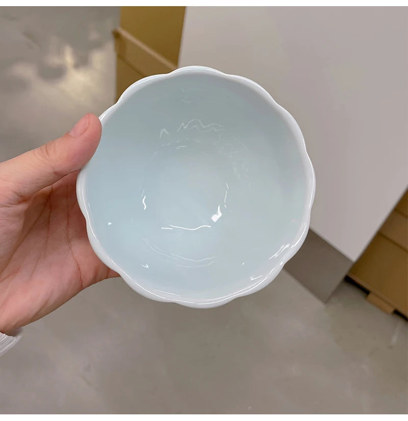 French Retro Glossy Enamel Floral Dinnerware – Timeless Summer Elegance