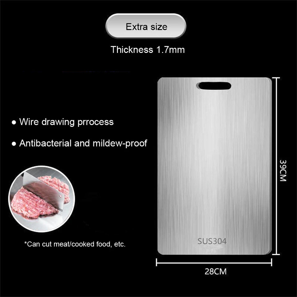 Next-Generation 316 Stainless Steel
“Healthy, Antibacterial & Eco-Friendly Chopping Board”