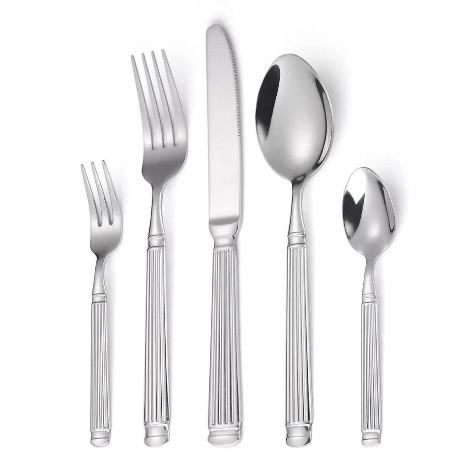 Elegant stainless steel/ Classical Gold Dinnerware Set