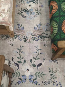 Vintage Boho-Inspired Floral Art Rug – Soft, Stylish & Washable 10mm thick very plush