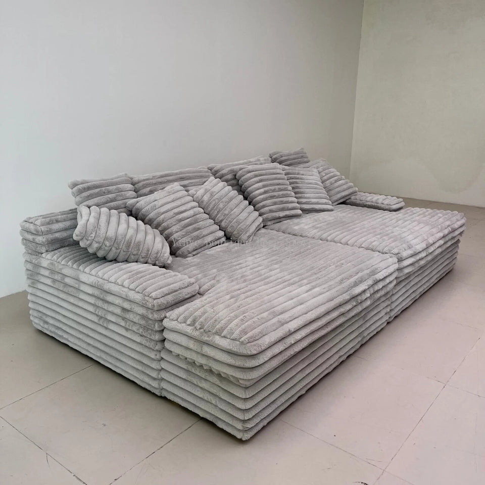 Kawaii Luxury Nordic Sofa – Cloud-Like Comfort & Timeless Elegance