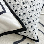 Luxury Velvet Woven Geometric Pillow Covers – Modern Contemporary Scandinavian-Inspired Design WHIMSICAL HOME OF CREATIONS