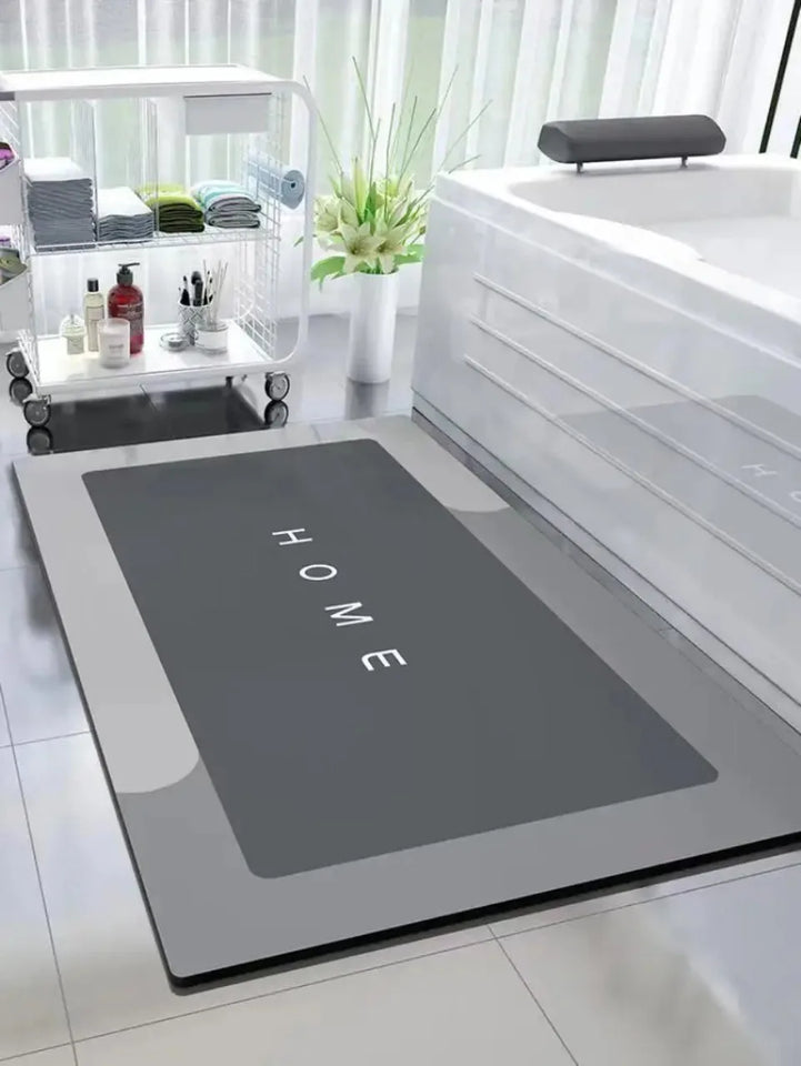 Mats Diatomite Bath Absorbent Anti Slip Floor Mat Foot Carpet Quick Dry Shower Toilet Rug Bathroom Kitchen Doormat Washable