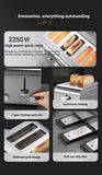 2250W High-Power 6-Slot Commercial Toaster – Quick 60-Second Toast, Stainless Steel