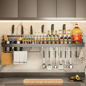 Wall Mounted Metal Dishware Storage Organizer Racks
