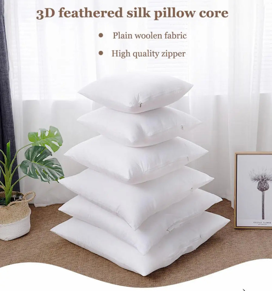 Ultra-Soft Decorative Pillow Inserts – Plush, Anti-Static, Everyday Comfort