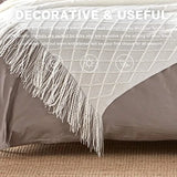 Bohemian/ Country Knitted Weave Blanket Throw –in various colors and sizes