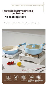 5-Piece Nonstick smooth Porcelain Coated Cookware Set