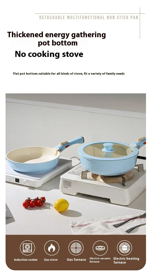 5-Piece Nonstick smooth Porcelain Coated Cookware Set