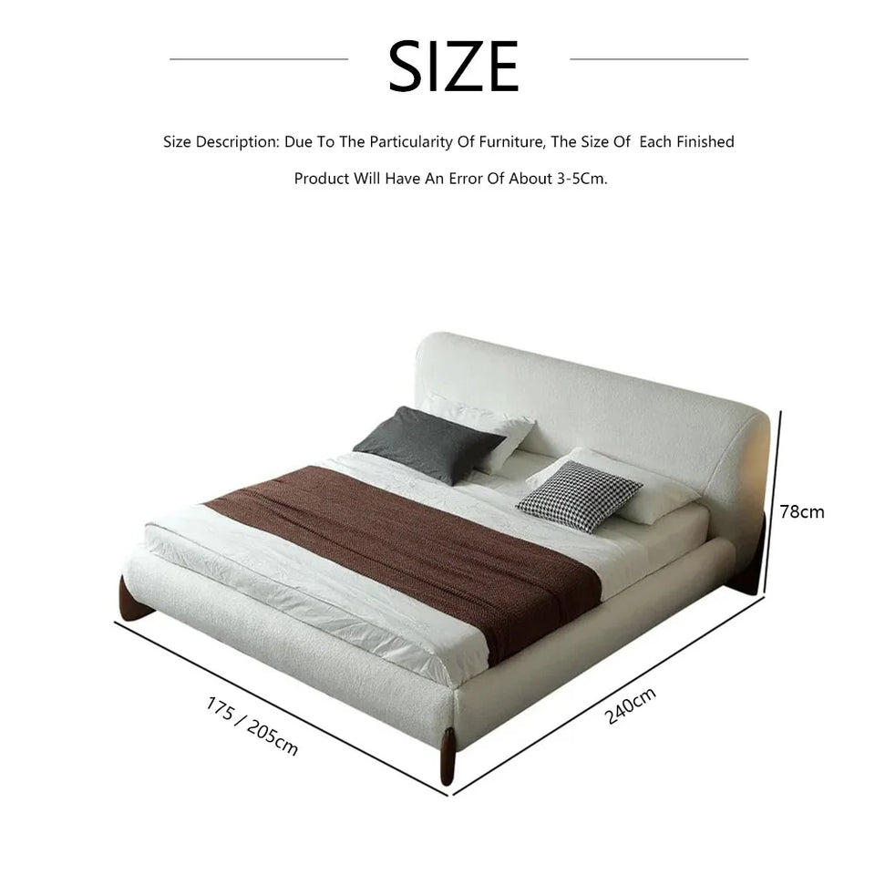 Luxurious Upholstered Bed with Retro Moroccan Charm king and Queen size